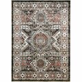Mayberry Rug 5 ft. 3 in. x 7 ft. 3 in. Tacoma Kershaw Area Rug, Brown TC9738 5X8
